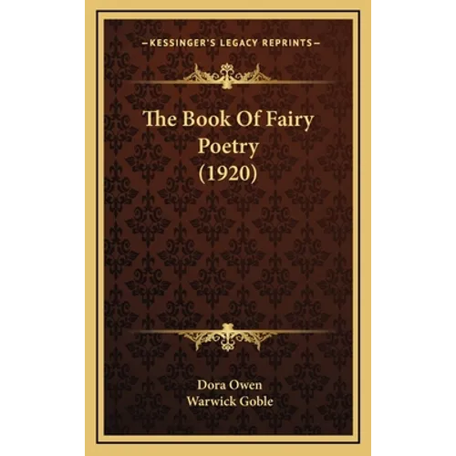 The Book Of Fairy Poetry (1920) - Hardcover