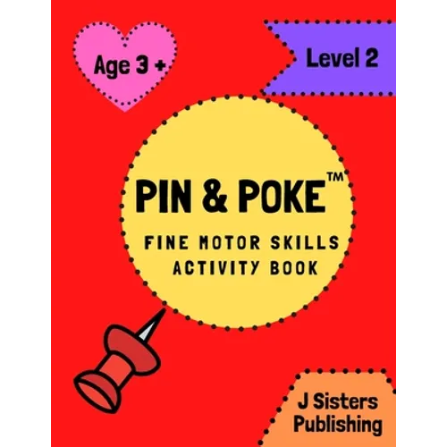 Pin & Poke Fine Motor Skills Activity Book Level 2: For Toddlers and Kids Ages 3+ with Shapes and Complex Designs Popular Activity in Montessori Class - Paperback