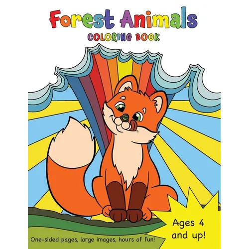 Forest Animals Coloring Book for Kids Ages 4-8! - Paperback