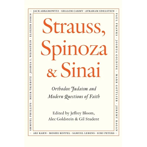 Strauss, Spinoza & Sinai: Orthodox Judaism and Modern Questions of Faith - Paperback