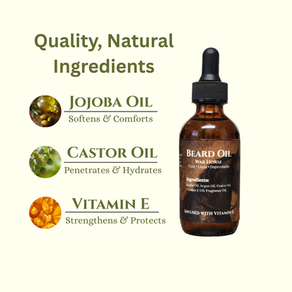 War Horse Beard Oil — Vitamin E Enriched