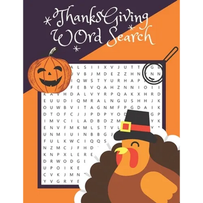 Thanksgiving Word Search: Thanksgiving Word Search Large-Print for Kids and Adults, Large-Print Word Search Puzzles For Holiday Fun for Everyone - Paperback