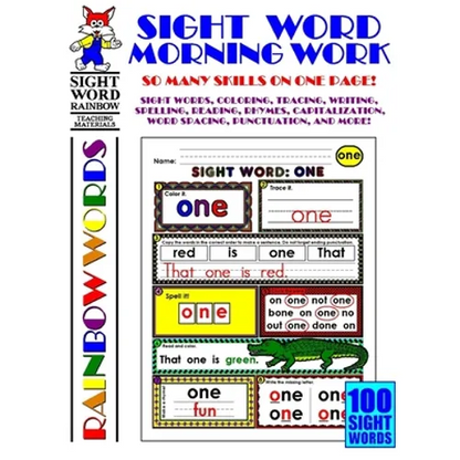 Sight Word Morning Work - Paperback