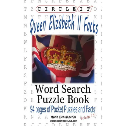 Circle It, Queen Elizabeth II Facts, Word Search, Puzzle Book - Paperback