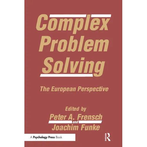 Complex Problem Solving: The European Perspective - Paperback
