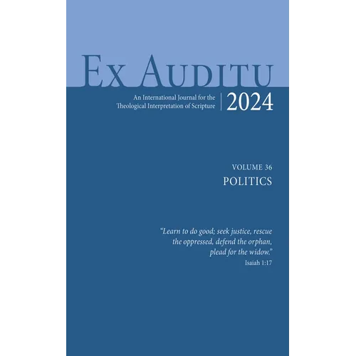 Ex Auditu - Volume 36 - Paperback