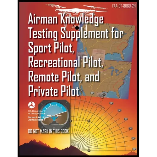 Airman Knowledge Testing Supplement for Sport Pilot, Recreational Pilot, Remote Pilot, and Private Pilot: Faa-Ct-8080-2h - Paperback