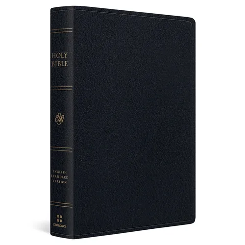 ESV Giant Print Bible, Red Letter (Genuine Leather, Black) - Leather
