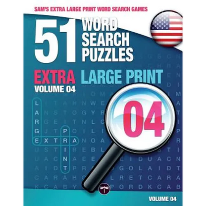 Sam's Extra Large-Print Word Search Games - 51 Word Search Puzzles, Volume 4: Brain-stimulating puzzle activities for many hours of entertainment - Paperback