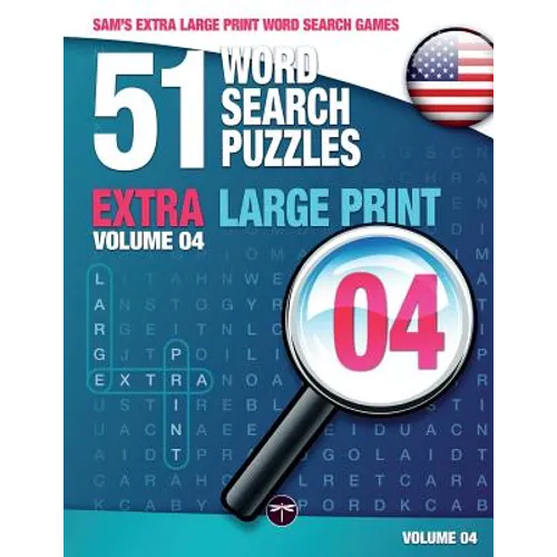 Sam's Extra Large-Print Word Search Games - 51 Word Search Puzzles, Volume 4: Brain-stimulating puzzle activities for many hours of entertainment - Paperback
