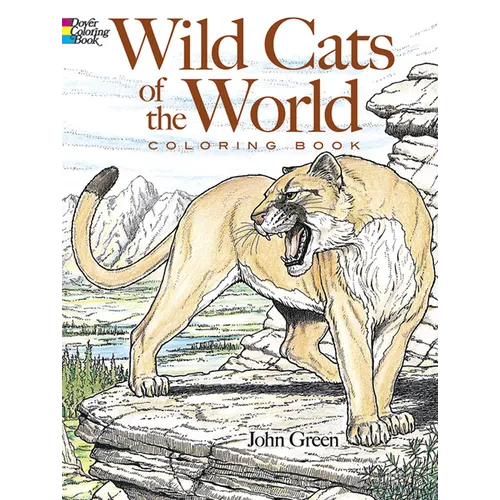 Wild Cats of the World Coloring Book - Paperback