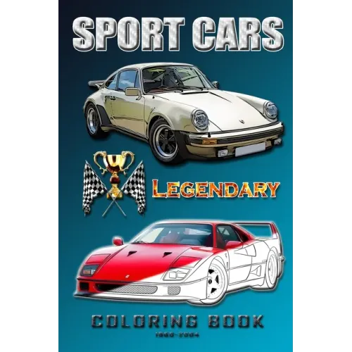Legendary sports cars 1960-2004.: Coloring book for all ages.