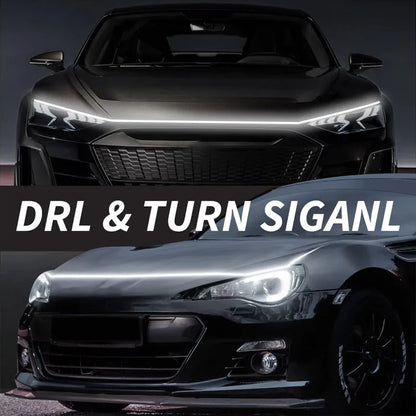 120CM LED Car Hood Atmosphere Light Strip Universal