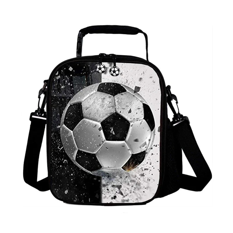Insulated Football Lunch Bag Waterproof Reusable