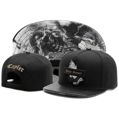 Classic Snapback Hat – Flat Bill Adjustable Baseball Cap