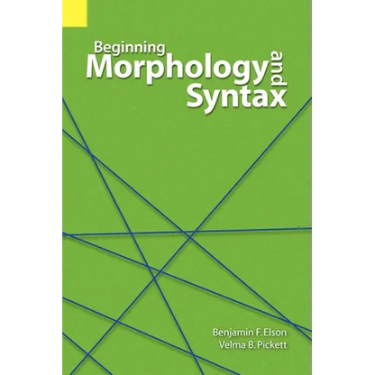 Beginning Morphology and Syntax - Paperback