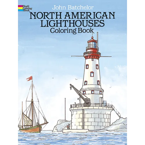 North American Lighthouses Coloring Book - Paperback