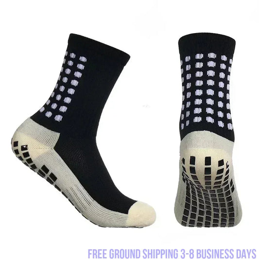 Grip Sports Socks Set of 5 Anti-Slip for Football, Soccer & Cycling Ship from USA