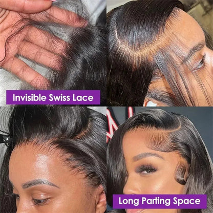 Brazilian Body Wave 13x6 / 360 HD Transparent Lace Front Wig | Pre-Plucked 13x4 Lace Frontal Human Hair Wig for Women