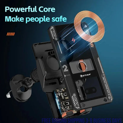 Auto Wireless Car Charger & Phone Holder Infrared Induction Fast Charging Station for iPhone & Samsung Ship from USA