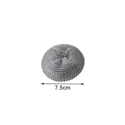 Kitchen Non Damaging Pot Strong Cleaning Brush Pot Brush Detachable And Washable Non Stick Pot Steel Wire Ball PET Cleaning Ball