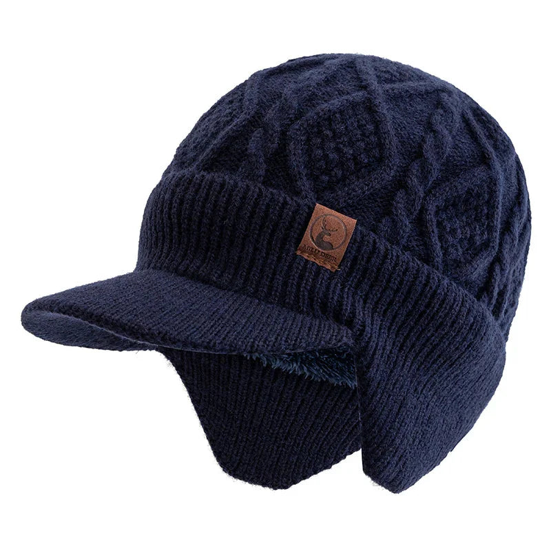 Unisex Winter Hat – Plush Fur-Lined Earflap Beanie