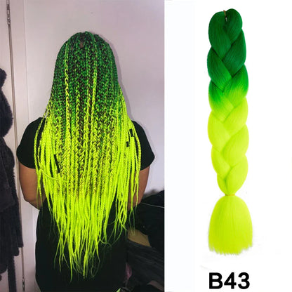 Jumbo Braiding Hair Synthetic Crochet Braids Hair Knotless Braids For Box Braids Senegales Tribal Braids Yaki Hair Extensions