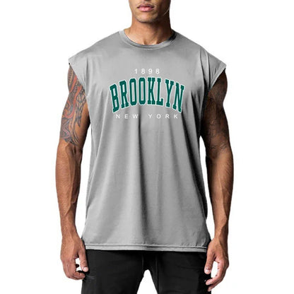 Gym Fitness Running Sport Tank Tops Summer Mesh Breathable T-shirts Mens
