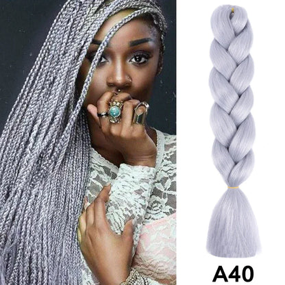 Jumbo Braiding Hair Synthetic Crochet Braids Hair Knotless Braids For Box Braids Senegales Tribal Braids Yaki Hair Extensions