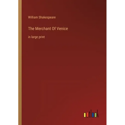 The Merchant Of Venice: in large print - Paperback