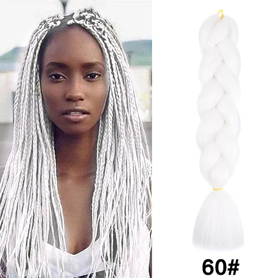 Jumbo Braiding Hair Synthetic Crochet Braids Hair Knotless Braids For Box Braids Senegales Tribal Braids Yaki Hair Extensions