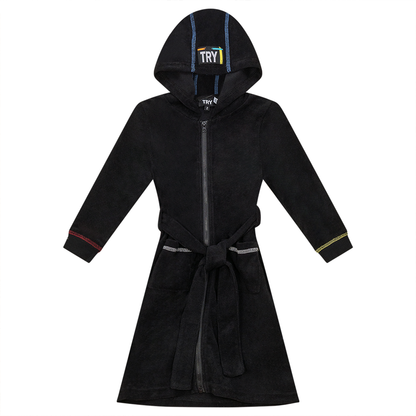 Multi Color Stitched Terry Robe