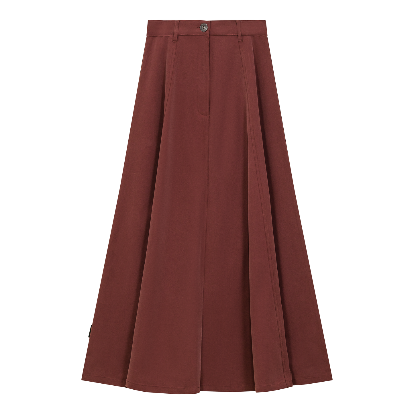 Cotton Maxi A Line Fringe Skirt