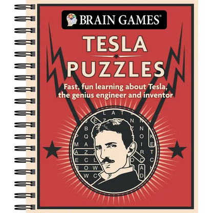 Brain Games - Tesla Puzzles: Fast, Fun Learning about Tesla, the Genius Engineer and Inventor - Spiral