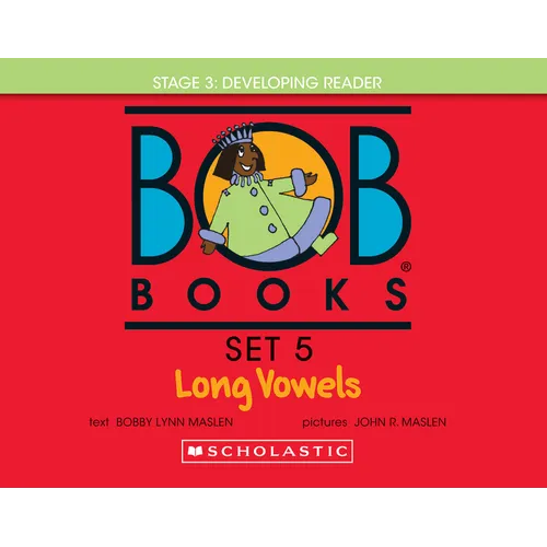Bob Books - Long Vowels Hardcover Collection of 8 Stories Decodable Phonics Stories, Ages 4 and Up, Kindergarten, First Grade (Stage 3: Developing Rea - Library Binding