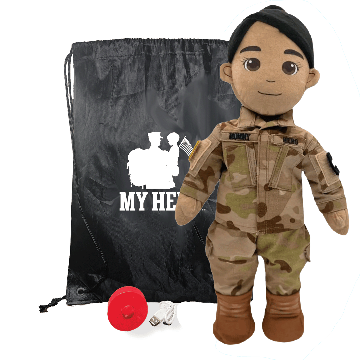 My Hero™ Army Soldier Daddy Doll | Custom Recordable Plush