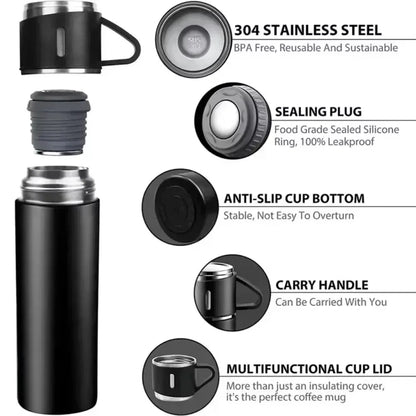304 Stainless 500ml Steel Vacuum Insulated Travel Flask