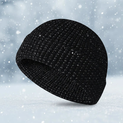 Unisex Winter Reflective Beanie – High Visibility Noctilucent Knit Hat