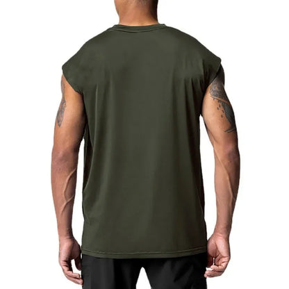 Gym Fitness Running Sport Tank Tops Summer Mesh Breathable T-shirts Mens