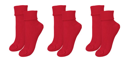 tittimitti® 100% Organic Combed Cotton Luxury Women's Socks 3-Pack. Made in Italy.