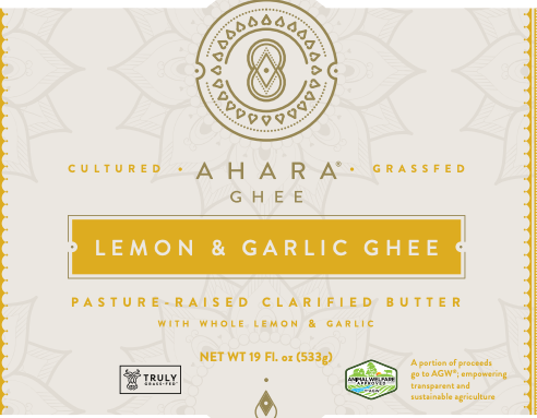 Grass-Fed Lemon & Garlic Ghee | Ahara Rasa