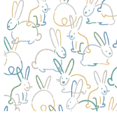 burp cloth | bunnies