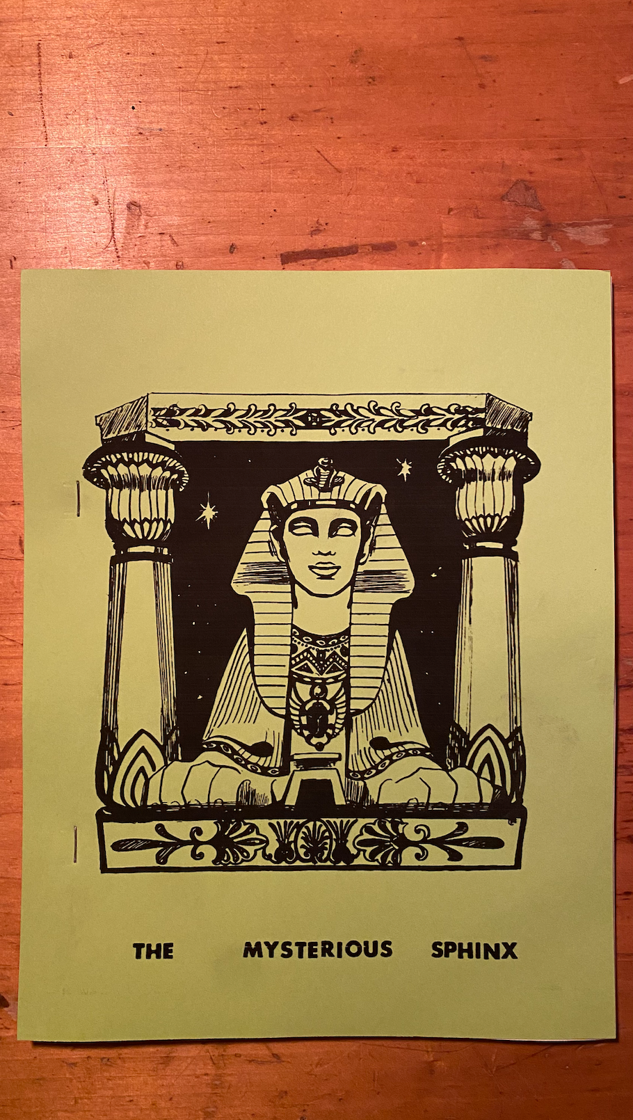 The Mysterious Sphinx — Hilton Hotema