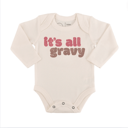 graphic bodysuit | all gravy (long sleeve)