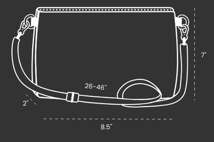 Eau de Parfume Pink Vegan Leather Crossbody Bag