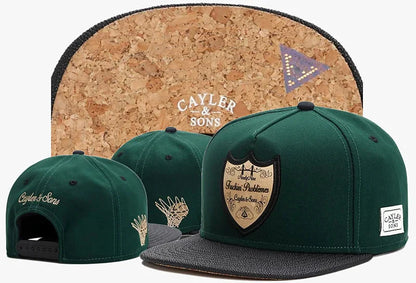 Skull Hand Snapback Hat – Flat Bill Adjustable Baseball Cap