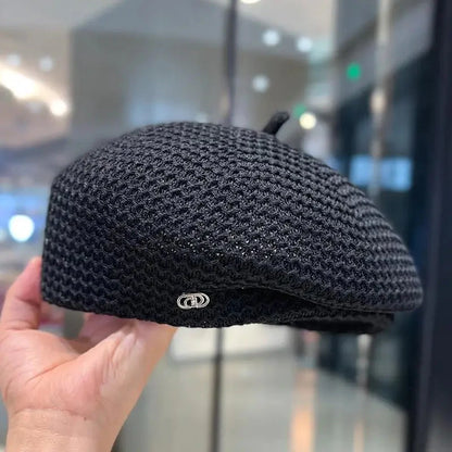 Women’s Pleated Paper Straw Beret