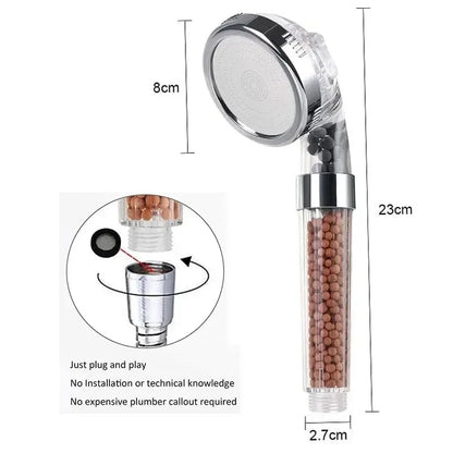 🚿 Ultra Global High-Pressure SPA Shower Head – Water-Saving Nozzle with Built-In Filter | Premium Bathroom Upgrade