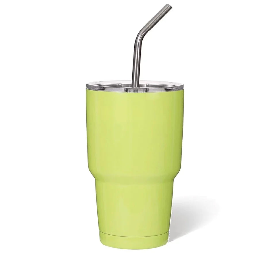3oz DIY Blank Sublimation shot glass Tumbler double insulated with stainless straw