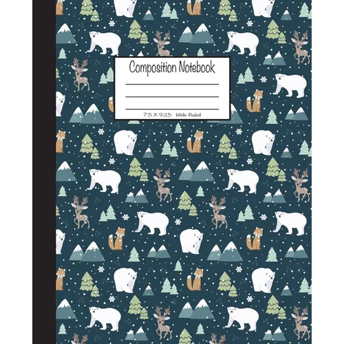 Composition Notebook: 7.5x9.25, Wide Ruled - Paperback
